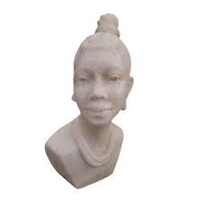 Buy MERMAID by TAWANDA RUPFUTSE. Shona Stone Sculpture African Art Handmade  Carved Home Garden Statue Face Fish Original Gift Present Abstract Online  in India