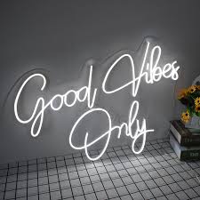 7was090 size 60x120cm / 24x48inch material 100% handpainted, acrylic on linen canvas, stretched. Good Vibes Only Neon Light Custom Neon Letters Decorative Letters Room Decor Wedding Party Decoration Led Neon Sign Big Deal 7a7dfb Cicig