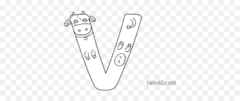Y, ye or i griega, sound: Letter V Vaca Cow Spanish Alphabet Animals Ks1 Black And Walk Blanco Y Negro Png Letter V Png Free Transparent Png Images Pngaaa Com