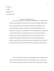 Montresor The Cask Of Amontillado Free Essay Example