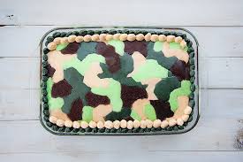 My nephew just turned eight recently! Easy Camo Birthday Cake No Decorating Skills Required Six Clever Sisters
