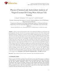 Cbd properties sdn bhd's employees email address formats. Pdf Physico Chemical And Antioxidant Analysis Of Virgin Coconut Oil Using West African Tall Variety