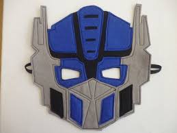 Optimus Prime Transformers Felt Mask Fancy Dress Costume Dressing Up Felt Mask Transformers Transformer Party