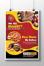 Service De Livraison De Nourriture Ou Affiche De Produit Alimentaire Pour Modele De Restaurant Pikbest In 2021 Food Delivery Meal Delivery Service Food