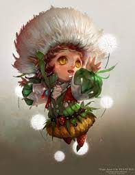 Dandelion Picture 2d Caricature Flowers Dandelion Fantasy Art Dandelion Pictures Game Concept Art