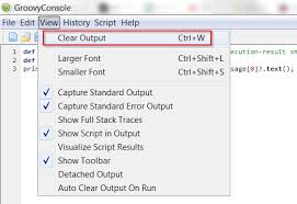 System calls to clear the console: How To Clear Screen In Groovy Console