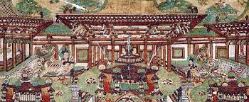 说说大红大绿的唐代建筑彩画 chinese architecture house styles pergola