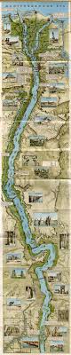 The Nile Alexandria To Aswan Illustrated Mapa De Fantasia Ilustracoes Mapa Mundi