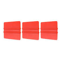 3pcs Vinyl Wrap Squeegee, 4" Decal Squeegee Scraper for Car Wrap,  Red,Rectangle | eBay