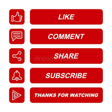 Like Comment Share Subscribe And Thanks For Watching Icon Button Illustration Stock Vector Video Design Youtube Facebook And Instagram Logo Youtube Logo