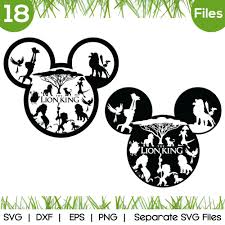 Free Free 202 Lion King Mickey Head Svg SVG PNG EPS DXF File
