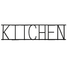 Custom kitchen sign, personalized kitchen sign, metal kitchen sign, kitchen decor, housewarming gift,kitchen wall art metal sign for kitchen. Black Metal Wall Art 70x17cm Kitchen Maisons Du Monde