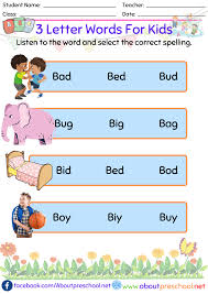 In grammar, a word used to describe a characteristic of a person, place or thing is known as an adjective. 3 Letter Words For Kids 4 About Preschool