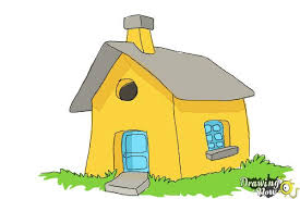 If you want a realistic looking house, stick with basic colors like white, brown, gray, and black. How To Draw A Simple House Drawingnow