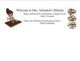 Schenkel Mrs J Science Welcome