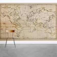 old world map wall mural