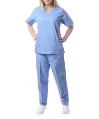 Sherly Uniforms Light Blue V Neck Scrub Top Pants Women Plus Pants For Women Tops Pocket Pants