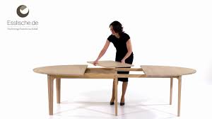 Skandinavische wohnkultur s beyer gmbh massivholzmobel ovale. Ovaler Esstisch Ausziehbar Youtube