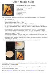 Recette Cornets De Glace Maison Cornet De Glace Glace Glace Maison