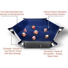 Check spelling or type a new query. Buy Rnk Gaming Folding Hexagon Dice Tray Pu Leather And Blue Velvet For Dice Rolling Games Like Dnd D D Online In Indonesia B08sw7vt65