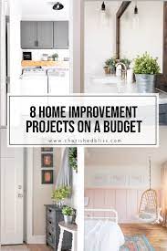 My home improvement ideas is all about giving you the ultimate guide to find, and implement, great home remodeling ideas which will increase the value of your property tremendously. 8 Diy Home Improvement Projects On A Budget Cherished Bliss