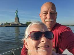 Cruising up the Hudson River from NYC