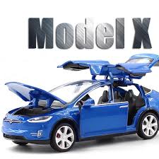 Tesla Modele X 1 32 Voiture Miniature Collection Jouet A Offrir Tesla Model X Voiture Miniature Petites Voitures