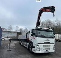 ⇒ Volvo FM450 Crane Truck w/ 21 t/m HMF crane and Lift. 19 ...