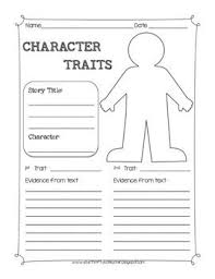 Character Traits Graphic Organizer Worksheet Character Traits Graphic Organizer Character Trait Worksheets Graphic Organizers