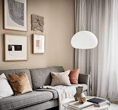 Small Studio With Beige Walls Coco Lapine Design Modern Living Room Interior Beige Living Rooms Interior Design Living Room