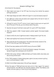 The leaders in the women suffrage movement used overly emotional arguments. Suffrage Questions And Answers