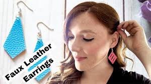 Download Make Easy Cute Faux Leather Earrings Free Svg Pdf Jennie Masterson PSD Mockup Templates