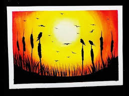 Easy Painting Step By Step For Beginners Poster Colours Painting How To Blend Color Youtube Poster Color Painting Painting Easy Paintings
