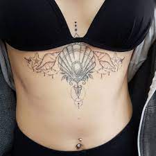 Seashells Sternum Tattoo Tattoo Ideas And Inspiration Tattoos Sternum Tattoo Design Sternum Tattoo
