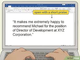 Review examples of positive recommendation letters for students, volunteers, and employees, with tips for what to include and how to write. How To Write A Letter Of Recommendation 14 Steps With Pictures
