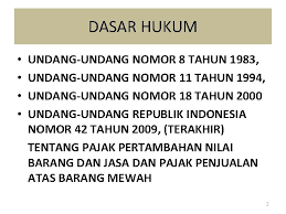 Uu Ppn Dan Ppn Bm Nomor 42 Tahun
