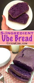 5 Ingredient Ube Bread Gutom Girl Recipes Desserts Recipe Desserts Dessert Recipes Ube Dessert Recipe