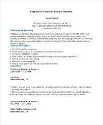 Provide financial and analytical support for the incentive compensation calculation and forecasting processes. Corporate Financial Analyst Resume Sample Financial Analyst Resume Are You Searching For Financial Ana Job Resume Samples Resume Examples Financial Analyst