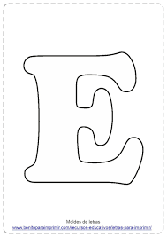 Estos moldes de letras tienen mil usos, como material escolar; Moldes De Letra E Descarga Pdf Bonitoparaimprimir Facebook