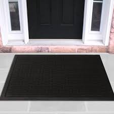 An outdoor welcome mat, or welcome home mat, helps clean off shoes. Ottomanson Rubber Entrance Scraper Easy Clean Indoor Outdoor Doormat Walmart Com Walmart Com