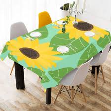 The easiest way to bring your dining room decor to life is to throw in a tablecloth. Enhusk Dessert Table Cloth Yellow Flora Flowers Cotton Print Table Linens Cloth Cover Tablecloth For Kitchen Dining Room Decor 60x84 Inch Rectangle Table Cloths Buy Online In Angola At Angola Desertcart Com Productid