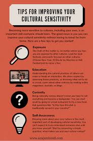 Tips To Help Improve Your Cultural Sensitivity Infographic Intercultural Communication Cross Cultural Communication Cultural Awareness