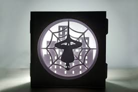 Download Papercraft Spiderman Shadow Box Graphic By Paperamaze Creative Fabrica SVG Cut Files