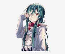 The boy with green hair and blue eyes. 10 Best For Green Hair Anime Png Anne In Love