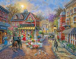 There will be 4 steps to make it. Cobblestone Village 500 Piece Jigsaw Puzzle