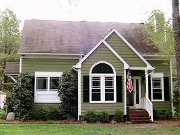 Visit the american society of interior designers to find the right professional to help turn your dream into a reality, and navigate through what can be a stressful process. Green Exterior White Trim Now For Some Of The Changes We Have Made Throughout The Green House Exterior Exterior Paint Colors For House House Paint Exterior
