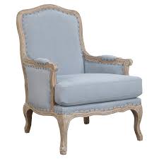 Picket House Furnishings Regal Arm Chair Light Blue French Style Chairs Upholstered Accent Chairs Beach Lounge Chair
