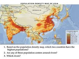 The current population density of afghanistan in 2021 is 61.02 people per square kilometer, a 2.33% increase from 2020. 1 1 Based On The Population Density Map Which Two Countries Have The Highest Populations Are Any Of These Population Centers Around Rivers Ppt Download