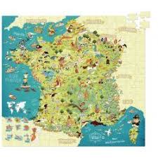 Cartes gratuites des régions et départements de france. Puzzle De La Carte De France Puzzle 300 Pieces De Vilac Puzzle Pour Les Enfants De 8 Ans Ou Plus Puzzle Avec Les Departeme France Map Illustrated Map Map