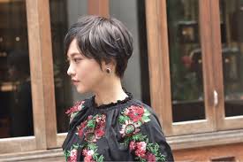ショートのパーマなしヘアスタイルでクールな女性になりたい hair ショートのヘアスタイル 黒髪ハイライト ハイライト 黒髪